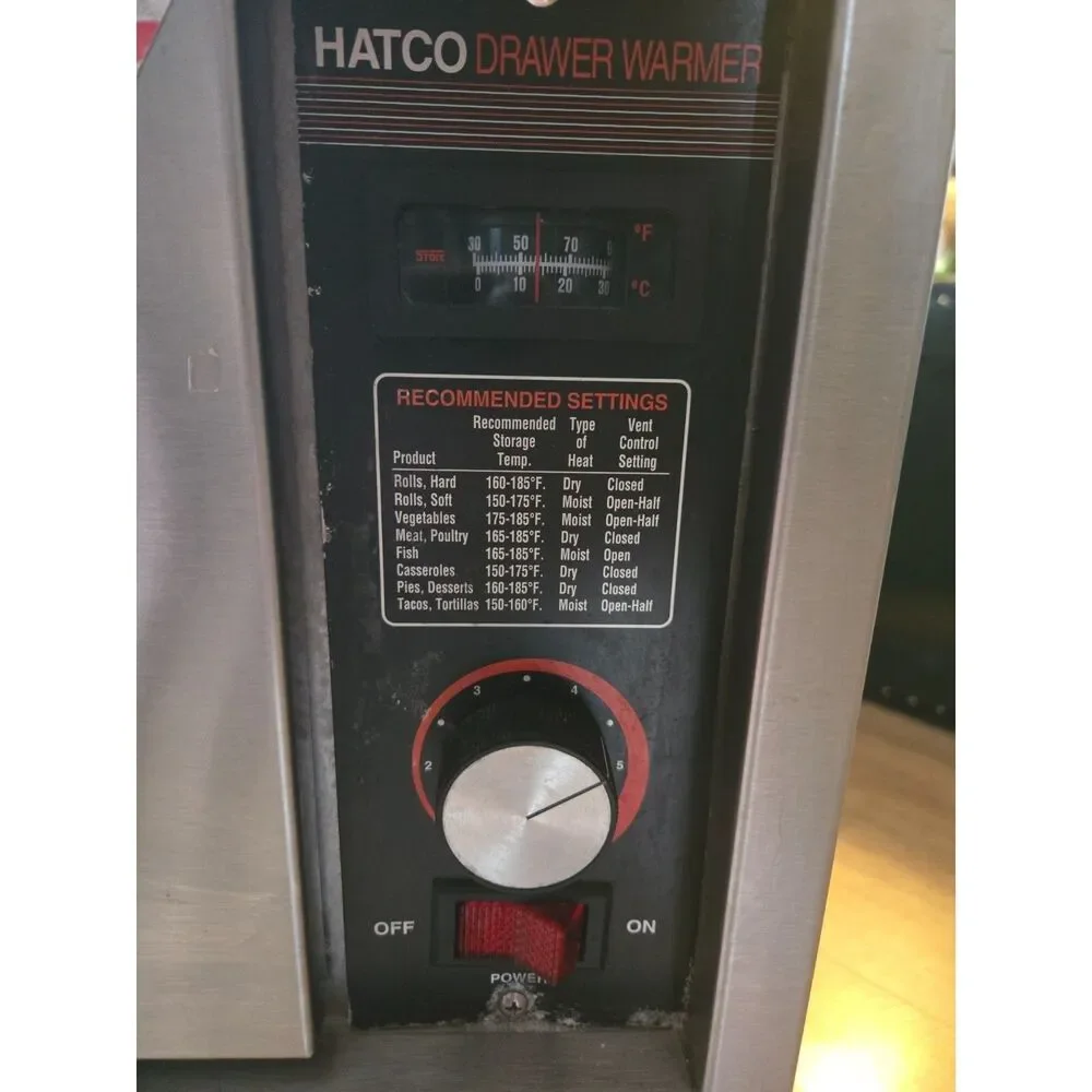 HATCO HDW-2N-S Stainless Steel Portable Electric 2 Drawer Food Warmer TESTED